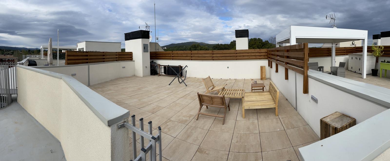 Terraza antes de crear el jardín
